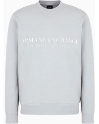 Armani Exchange - Felpa Girocollo Milano/new York - Lyst