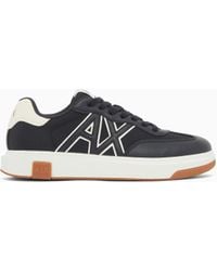 ARMANI EXCHANGE - Sneakers With Contrasting Logo - Lyst