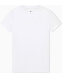 ARMANI EXCHANGE - Jersey T-Shirt With A Crew Neck Essential Logo Signature - Lyst