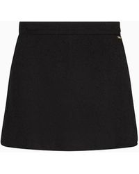 Armani Exchange - Shorts In Satin Jacquard Fabric - Lyst