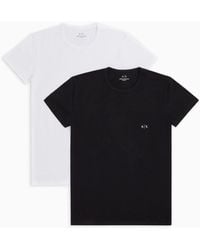 Armani Exchange - Pack 2 T-shirt In Jersey - Lyst