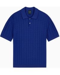 ARMANI EXCHANGE - Regular Fit Knit Polo - Lyst