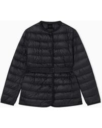 ARMANI EXCHANGE - Short Quilted Nylon Down Jacket - Lyst