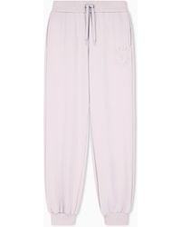 ARMANI EXCHANGE - Regular Fit Trousers Cotton French Terry - Lyst