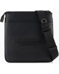 ARMANI EXCHANGE - Borsa A Tracolla Piatta Con Logo - Lyst