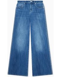 ARMANI EXCHANGE - Loose Fit Mid- Rigid Denim Jeans - Lyst