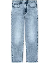 ARMANI EXCHANGE - Loose Fit Denim Wash Basic Jeans - Lyst
