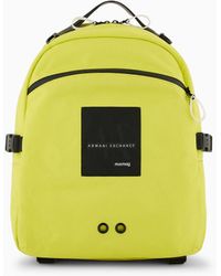Armani Exchange - Backpack In Asv Recycled Fabric With Logo Patch - Lyst