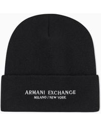 ARMANI EXCHANGE - Cappello Beanie Milano New York Asv - Lyst