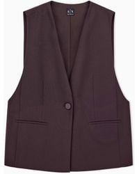 ARMANI EXCHANGE - Oversized Waistcoat - Lyst