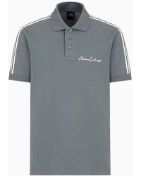Armani Exchange - Regular Fit Polo Shirt With Signature Logo - Lyst