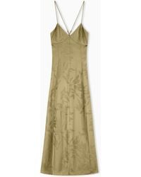 ARMANI EXCHANGE - Long Dress With Draping - Lyst