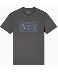 ARMANI EXCHANGE - T-Shirt Coupe Slim En Jersey Avec Logo - Lyst