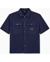 ARMANI EXCHANGE - Oversized Fit Shirt - Lyst