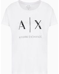 Armani Exchange - Relaxed Fit T-shirt In Asv Organic Cotton - Lyst