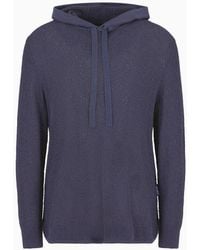 Armani Exchange - Asv Organic Cotton Blend Hooded Sweater - Lyst