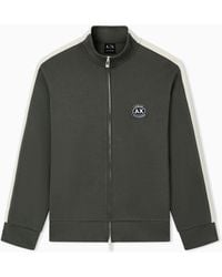ARMANI EXCHANGE - Stretch Bonded Cotton Sweatshirt - Lyst