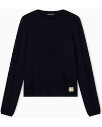ARMANI EXCHANGE - Regular Fit Pullover Knitted - Lyst
