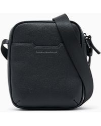 ARMANI EXCHANGE - Crossbody Bag With An Adjustable Strap And Textured Finish - Lyst