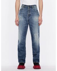 armani exchange j15 relaxed straight jeans