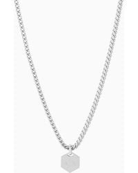ARMANI EXCHANGE - Stainless Steel Chain Necklace - Lyst