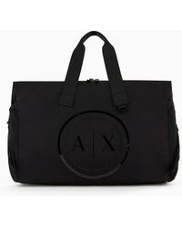 Armani Exchange - Weekend Bag With Shoulder Strap - Lyst