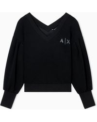 ARMANI EXCHANGE - Felpa Con Maniche Ampie - Lyst