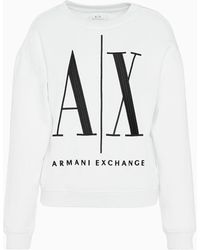 Armani Exchange - Felpa In Tessuto French Terry Icon Project - Lyst