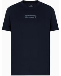 ARMANI EXCHANGE - T-Shirt Im Regular Fit Mit Logo-Schriftzug - Lyst