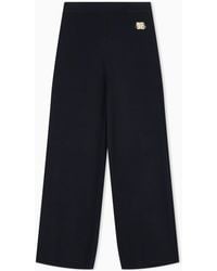ARMANI EXCHANGE - Regular Fit Trousers Knitted Viscose - Lyst