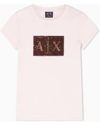 ARMANI EXCHANGE - Slim Fit Cotton Jersey T-Shirt - Lyst