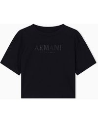 ARMANI EXCHANGE - Camisetas Cropped - Lyst