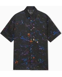 ARMANI EXCHANGE - Viscose Twill Shirt - Lyst
