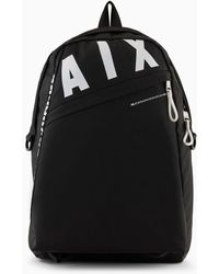 Armani Exchange - Fabric Backpack With Logo - Lyst