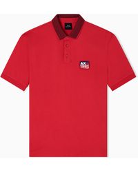 ARMANI EXCHANGE - Regular Fit Jersey Polo Shirt - Lyst