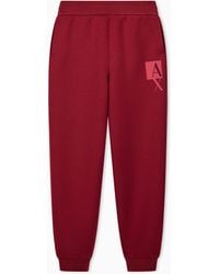 ARMANI EXCHANGE - Regular Fit Trousers Viscose Stretch Scuba - Lyst