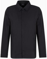 ARMANI EXCHANGE - Chemise En Jacquard De Coton Coupe Régulière - Lyst