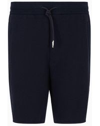 Armani Exchange - Shorts In Tessuto Jacquard Con Tape Logo - Lyst