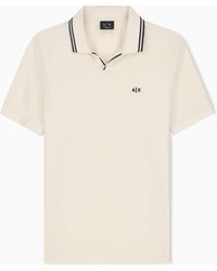 ARMANI EXCHANGE - Regular Fit Polo Shirt Mercerized Cotton Jersey - Lyst