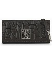 Armani Exchange - Embossed Chain Wallet - Lyst