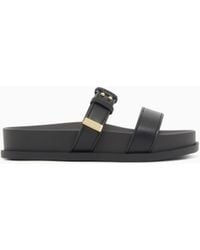 ARMANI EXCHANGE - Two-Strap Slippers With Buckle - Lyst
