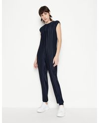 Femme Vêtements Combinaisons Combinaisons longues Combinaison en nylon Synthétique Armani Exchange en coloris Blanc 