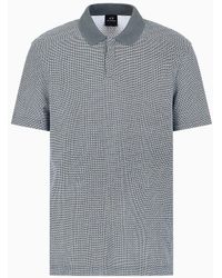 Armani Exchange - Regular Fit Short-sleeved Polo Shirt With Contrasting Collar - Lyst