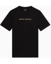 ARMANI EXCHANGE - Regular Fit Cotton T-Shirt - Lyst