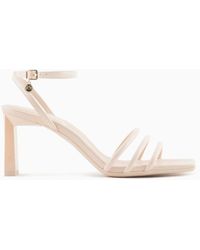 Armani Exchange - Heeled Sandals With Thin Straps - Lyst