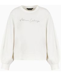 Armani Exchange - Asv Organic Cotton Crew Neck Sweatshirt - Lyst