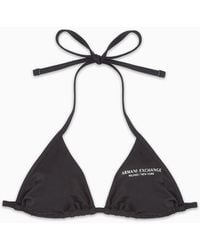 Armani Exchange - Bikini Tops - Lyst