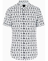 Armani Exchange - Camicia Slim Fit A Maniche Corte In Cotone A Fantasia - Lyst