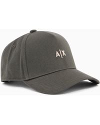 ARMANI EXCHANGE - Logo Cap With Curved Visor - Lyst