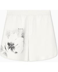 ARMANI EXCHANGE - Regular Fit Shorts Jersey Bonded Stretch Cotton - Lyst